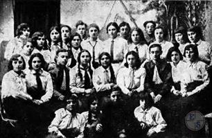 The “HaShomer HaLeumi” on the day of the departure of Rachel Nemirover, the group's first immigrant to Israel The “HaShomer HaLeumi” on the day of the departure of Rachel Nemirover, the group's first immigrant to Israel