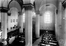 Bimah and Aron kodesh of the Ostroh synagogue, 1922. Photo by Henryk Poddebski Bimah and Aron kodesh of the Ostroh synagogue, 1922. Photo by Henryk Poddebski