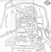 Plan of the shtetl - Jewish quarter Plan of the shtetl - Jewish quarter