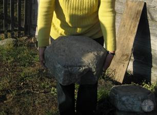The same hexagonal tiles found in the area of the former town The same hexagonal tiles found in the area of the former town