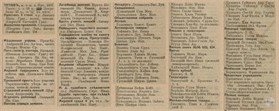 Тетиев в справочнике "Весь Юго-Западный край", 1913 Тетиев в справочнике "Весь Юго-Западный край", 1913