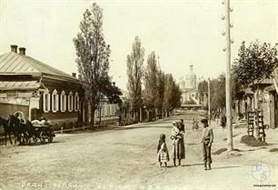 Городня в 1909 г. Церковь была взорвана в 1930-х гг.