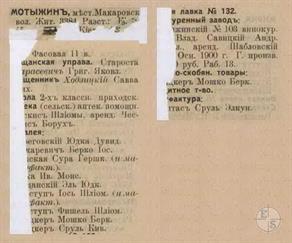 Мотыжин в справочнике "Весь Юго-Западный край", 1913 Мотыжин в справочнике "Весь Юго-Западный край", 1913