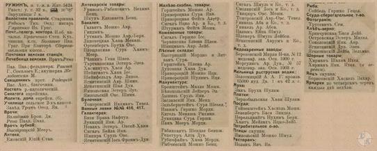Ружин в справочнике "Весь Юго-Западный край", 1913 Ружин в справочнике "Весь Юго-Западный край", 1913